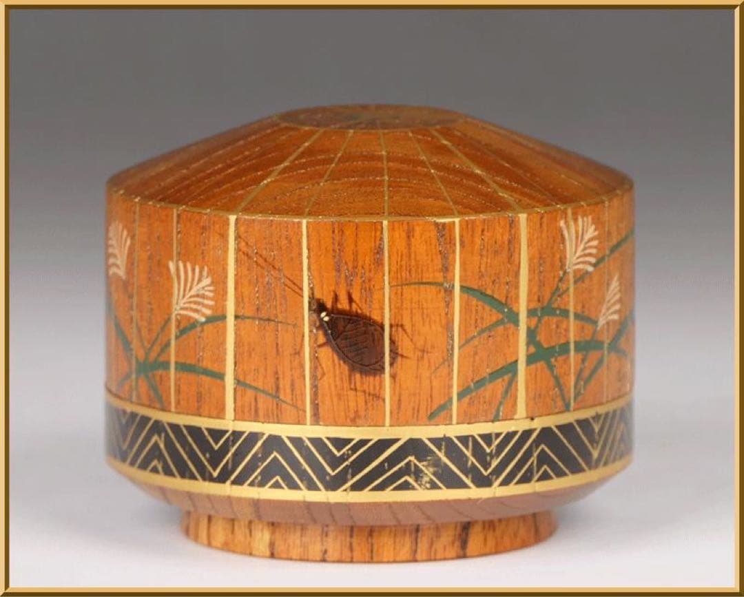 【駒澤利斎作 虫籠香合】 淡々斎 茶道具 裏千家 骨董 民藝 民芸 柳宗悦