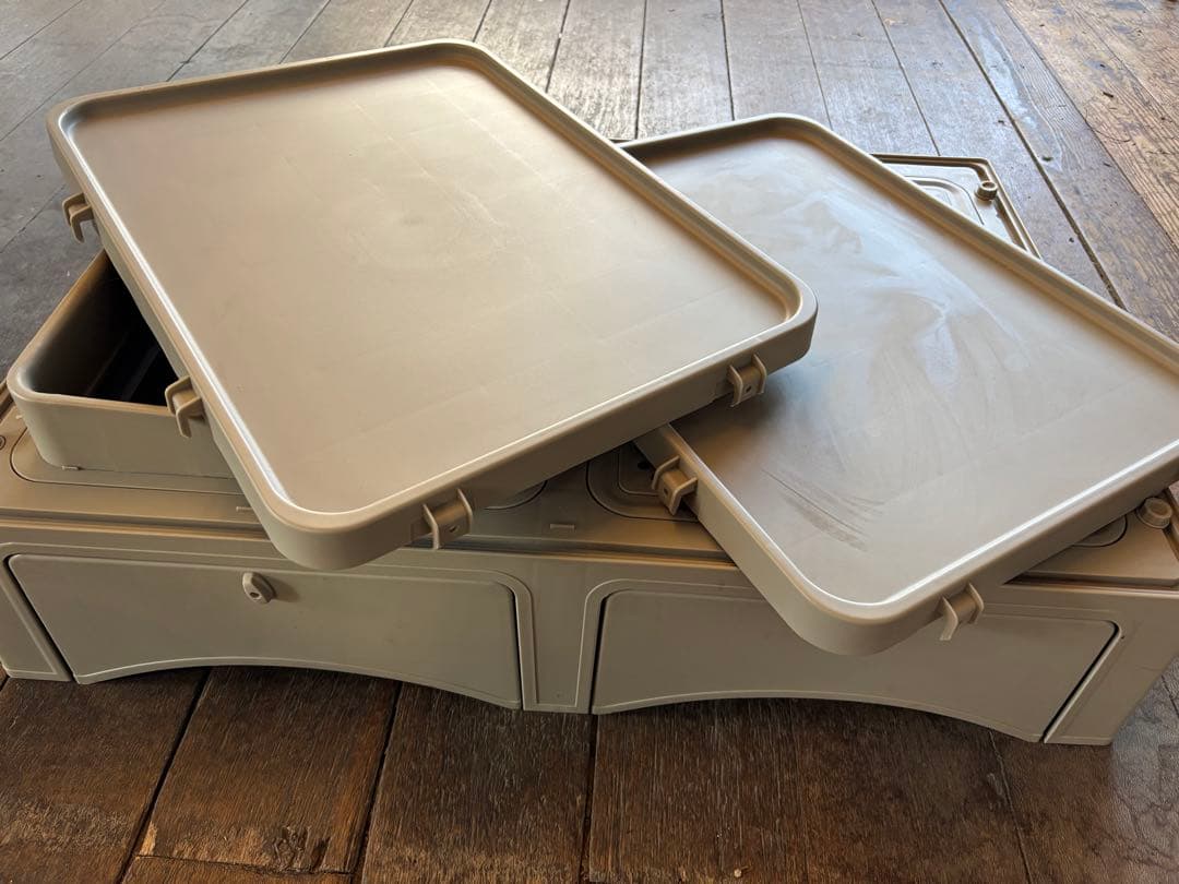 タンスのゲン キャットケージ 3段 トイレ・引き出し付き