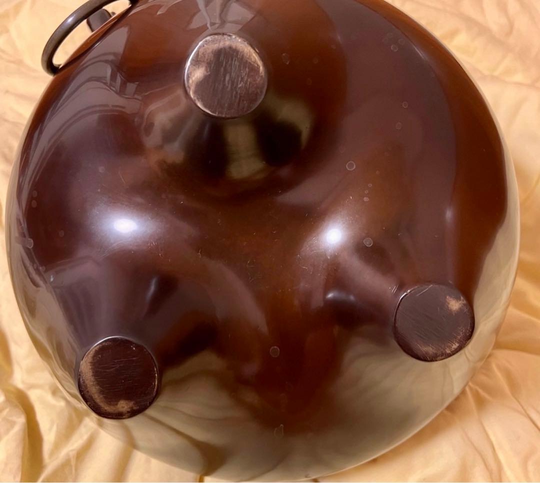 平丸釜添 唐銅鬼面風炉