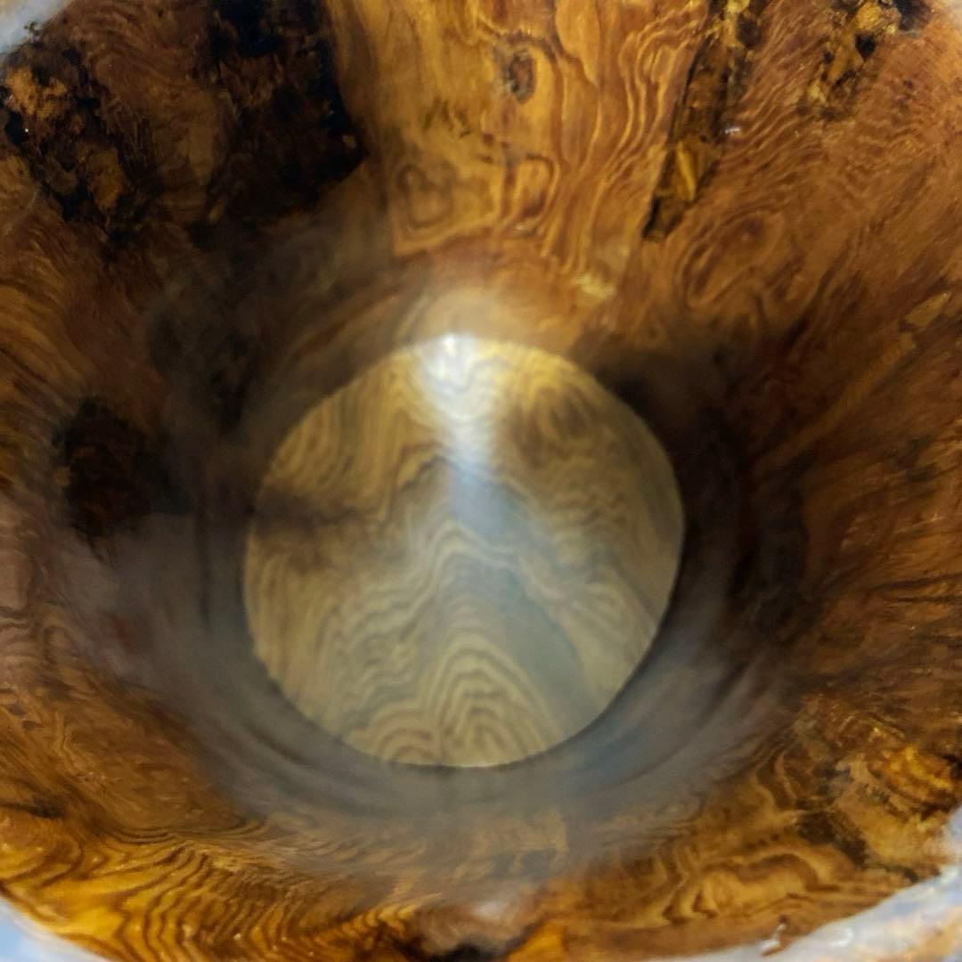 屋久杉　 花器　花瓶　置物　入れ物