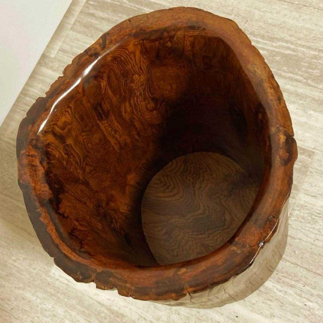 屋久杉　 花器　花瓶　置物　入れ物