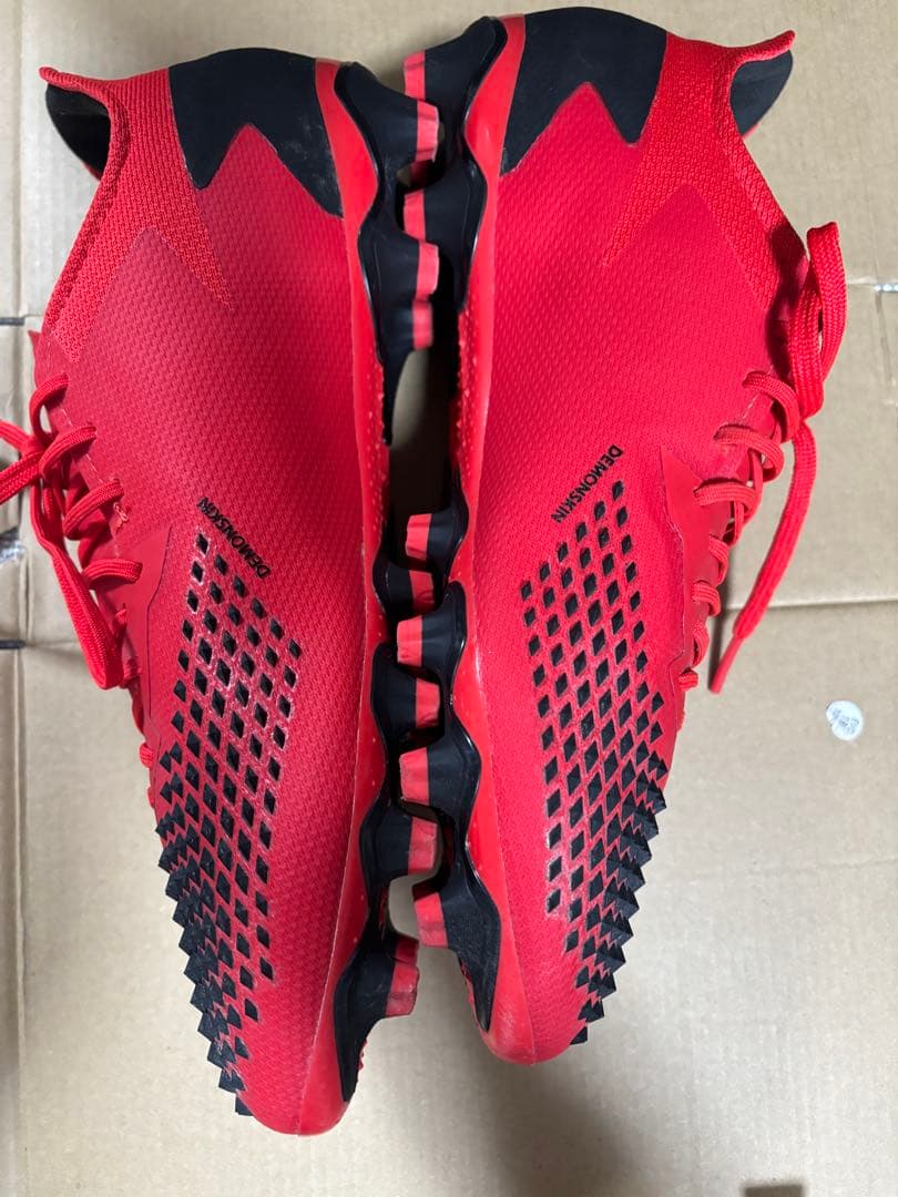 adidas レッド サッカーシューズ スパイク