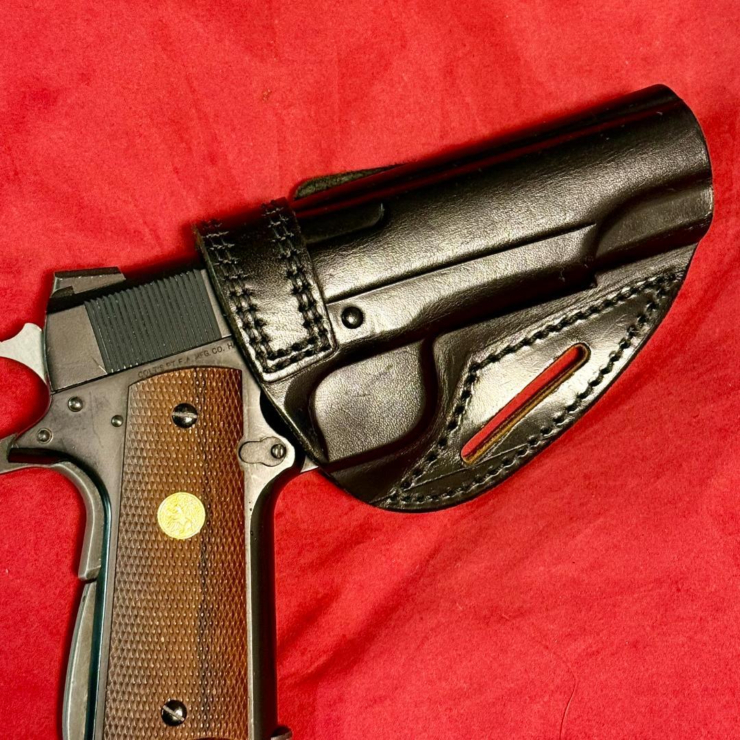 整備済 革製 ウェスタンアームズ ヒップ ホルスター オートマチック ガバメント