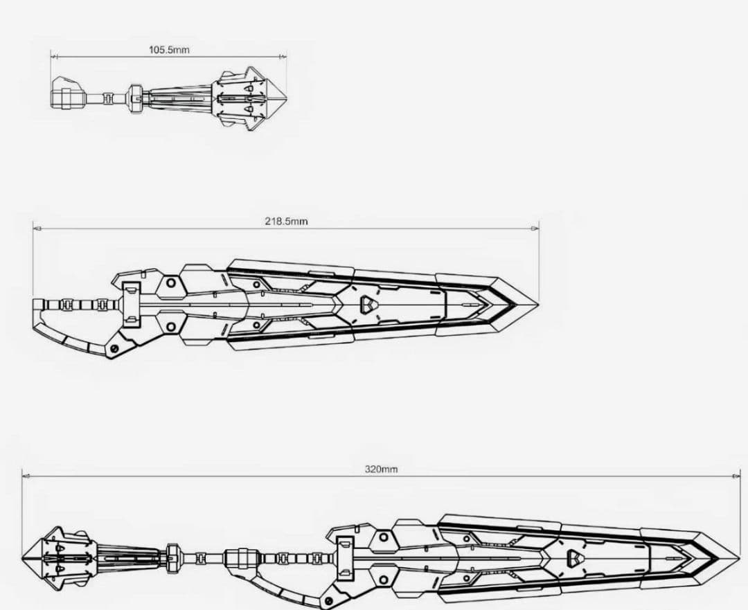 MG バルバトスルプス エフェクト&ソード&手首 モデリングセット カラーレジン