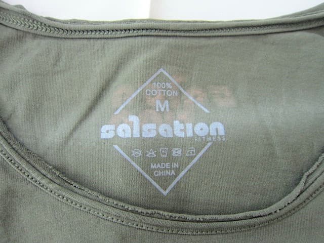 衣類08／Mサイズ：salsationサルセーション　ルーツ　クロップドTシャツ