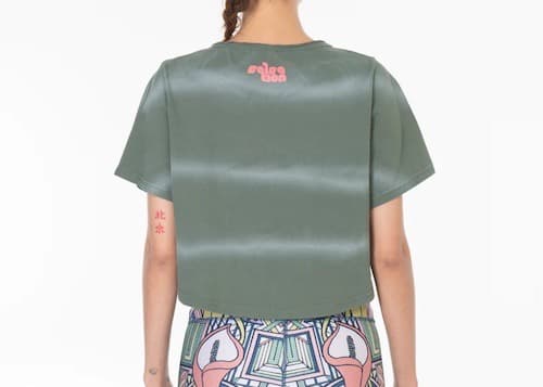 衣類08／Mサイズ：salsationサルセーション　ルーツ　クロップドTシャツ