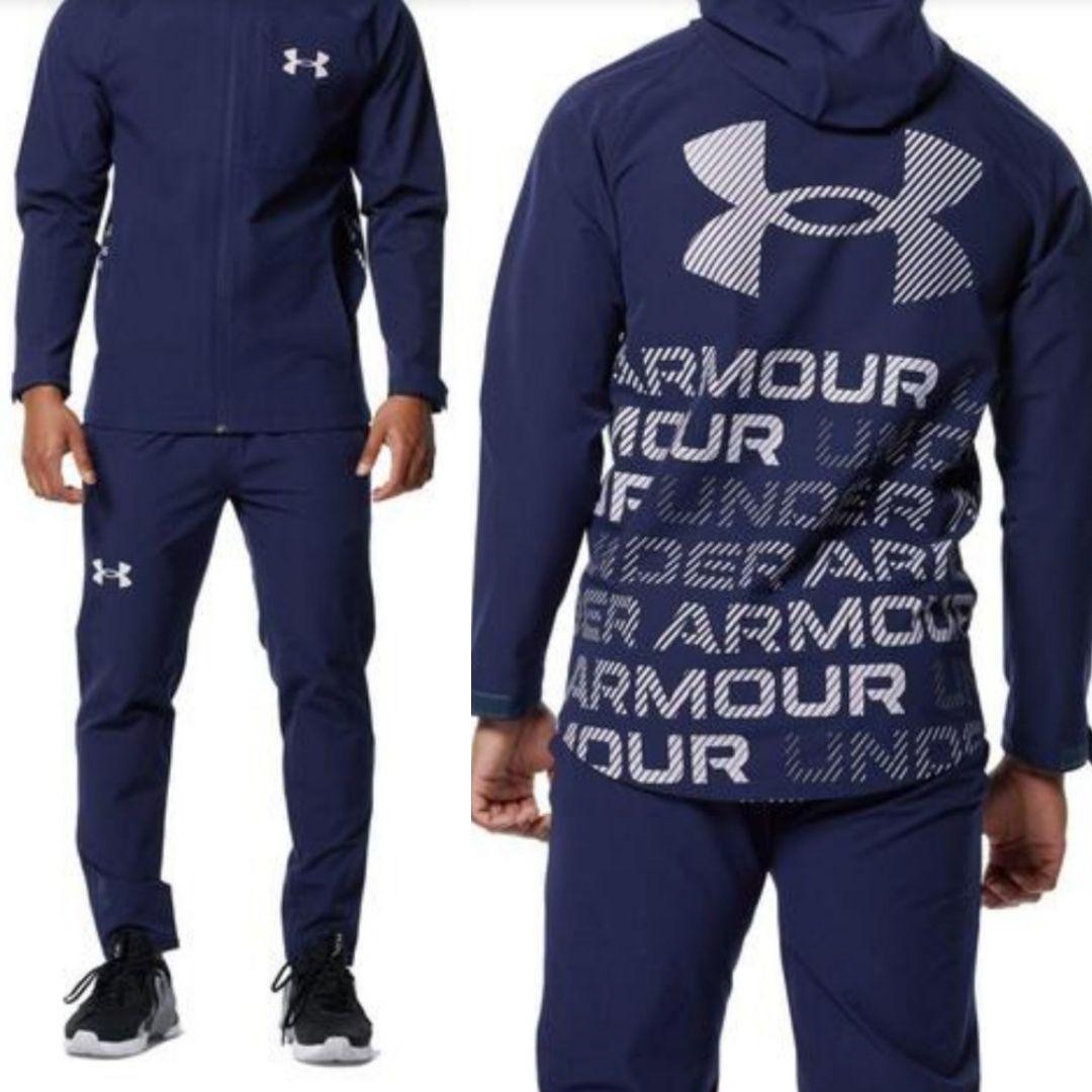 青森山田/サッカー ブラッシュウーブン 移動着上下セット アンダーアーマー LG