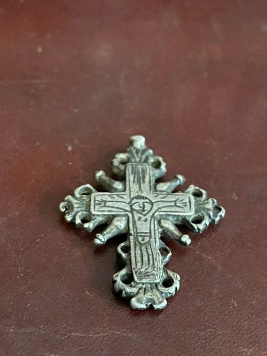 アンティーク 手作り 十字架 シルバー ANTIQUE SILVER CROSS
