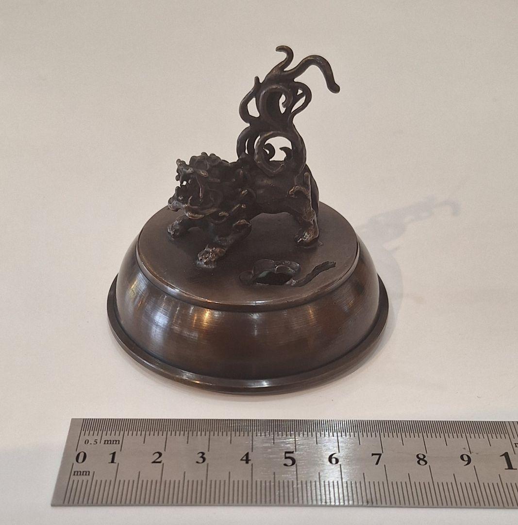 高岡銅器　龍地紋香炉