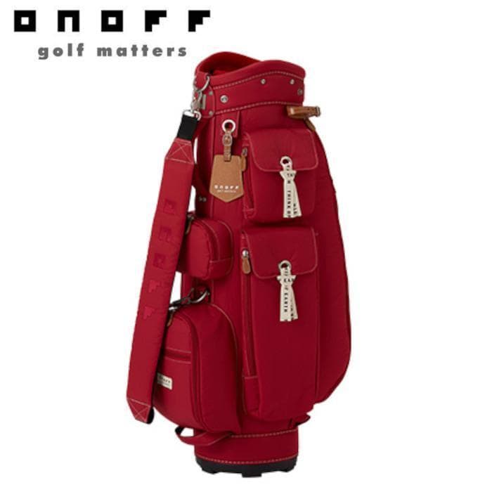 新品 ONOFF オノフ レディース キャディバッグ OB0722 レッド