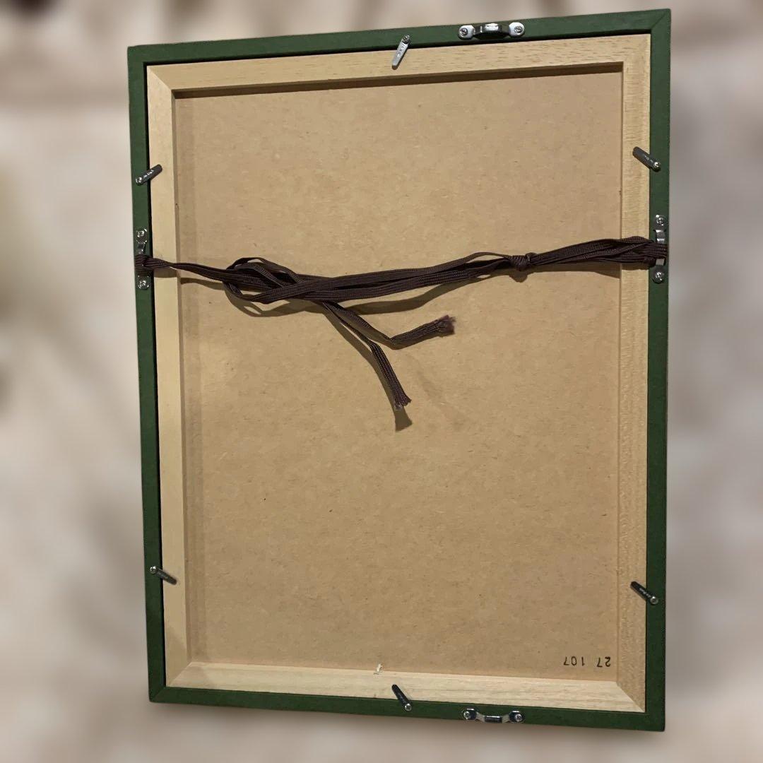 聖母子と聖ヨセフ 絵画 金色フレーム付き