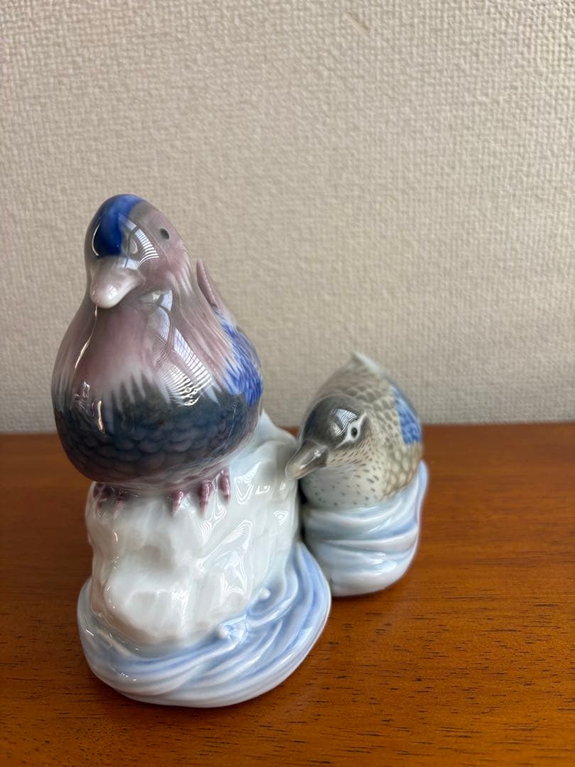 PEACE 香蘭社 青い鳥 置物 ペア 有田焼