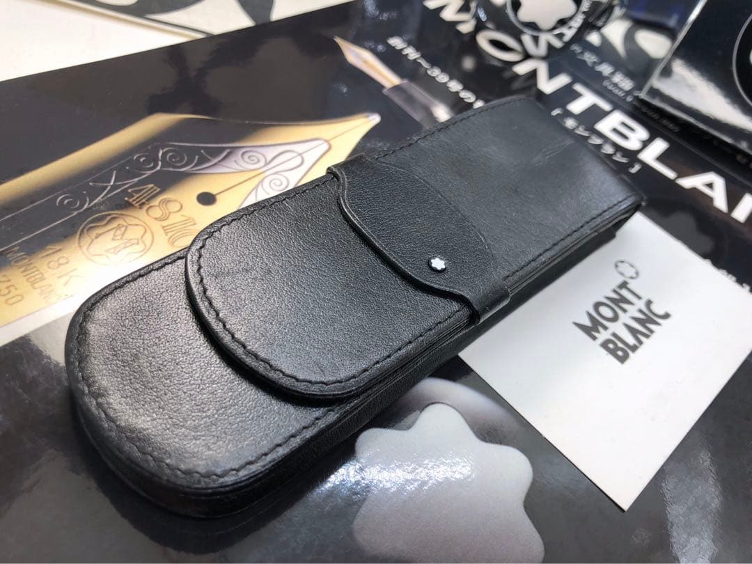 モンブラン　★稀少なヴィンテージ初期型マイスター★シエナ本革ペンポーチNo906