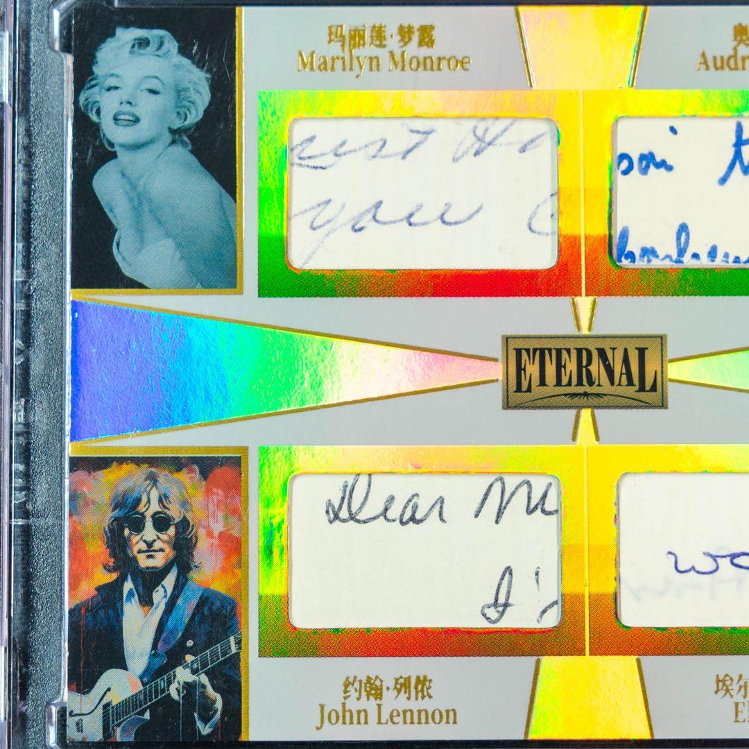 マリリンモンロー ジョンレノン オードリー プレスリー パッチカード