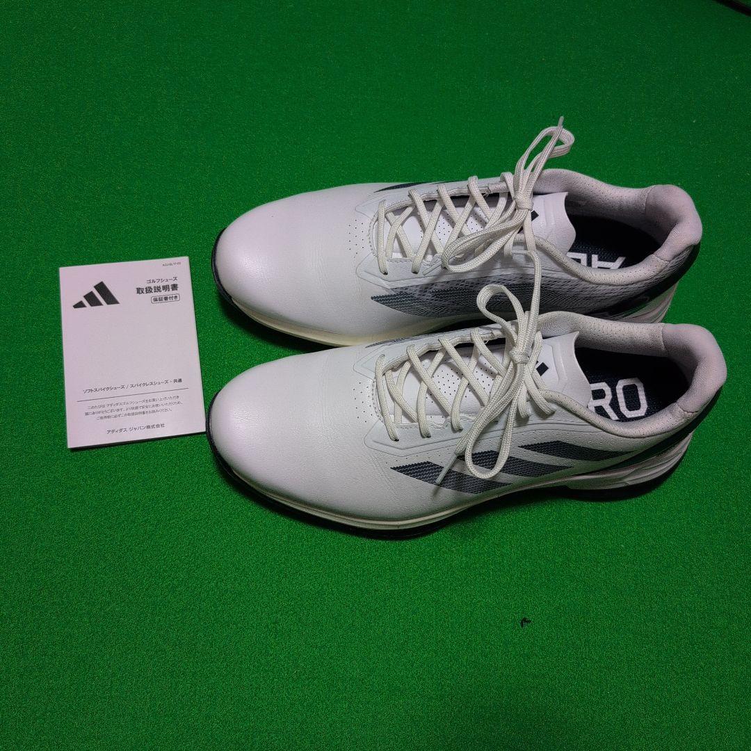 アディダス Adizero ゴルフシューズ ホワイト