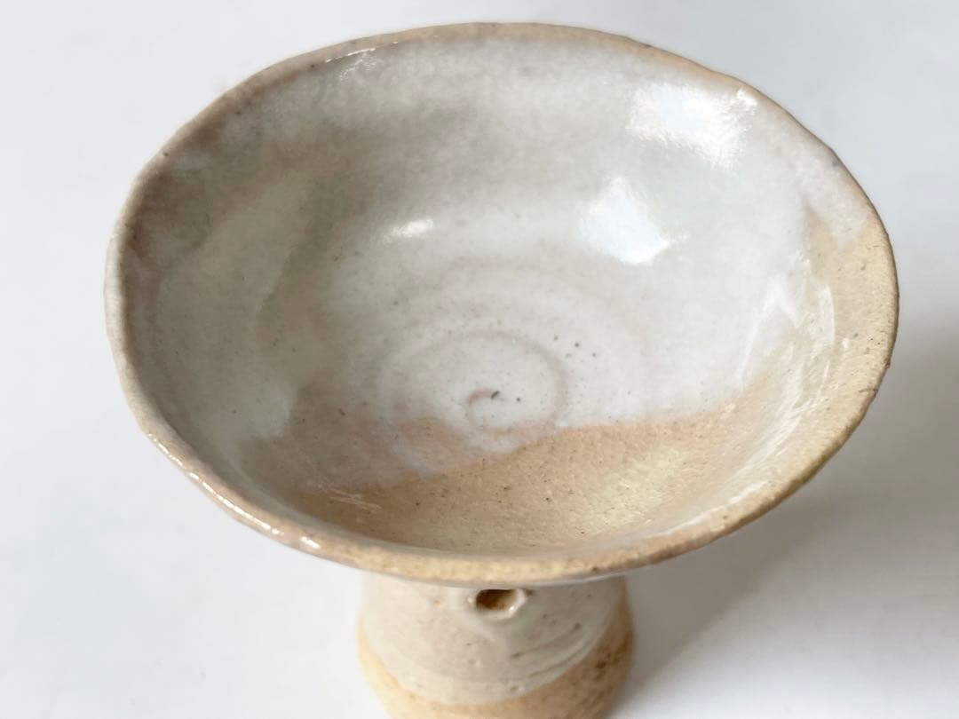 陶芸家　人間国宝　十代　三輪休雪　萩焼　馬上杯　杯　酒盃　酒器　共箱