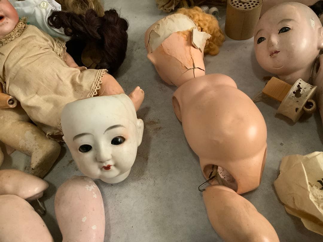 和製ビスクドールなど、ジャンク品一括