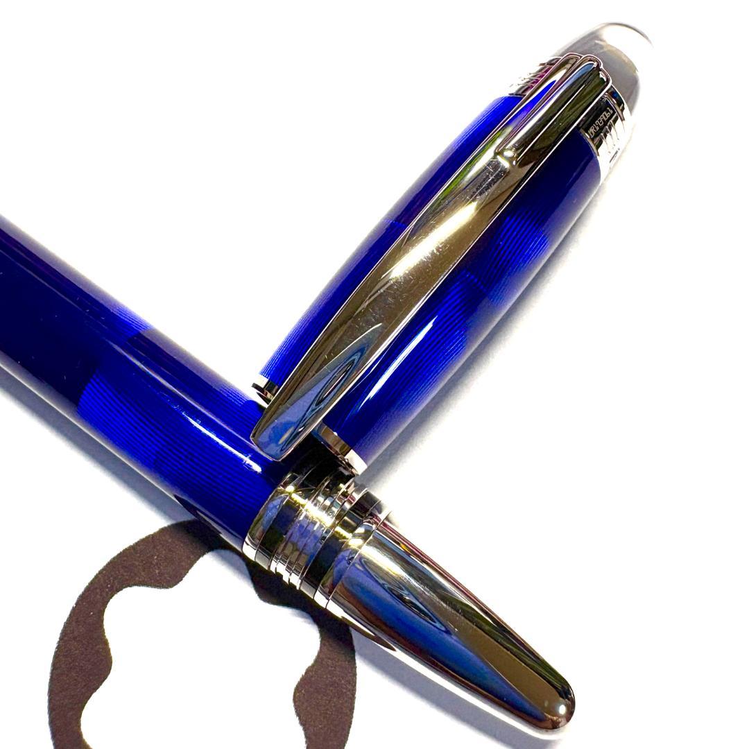 306.モンブラン　スターウォーカークールブルー　ファインライナー 　極美品