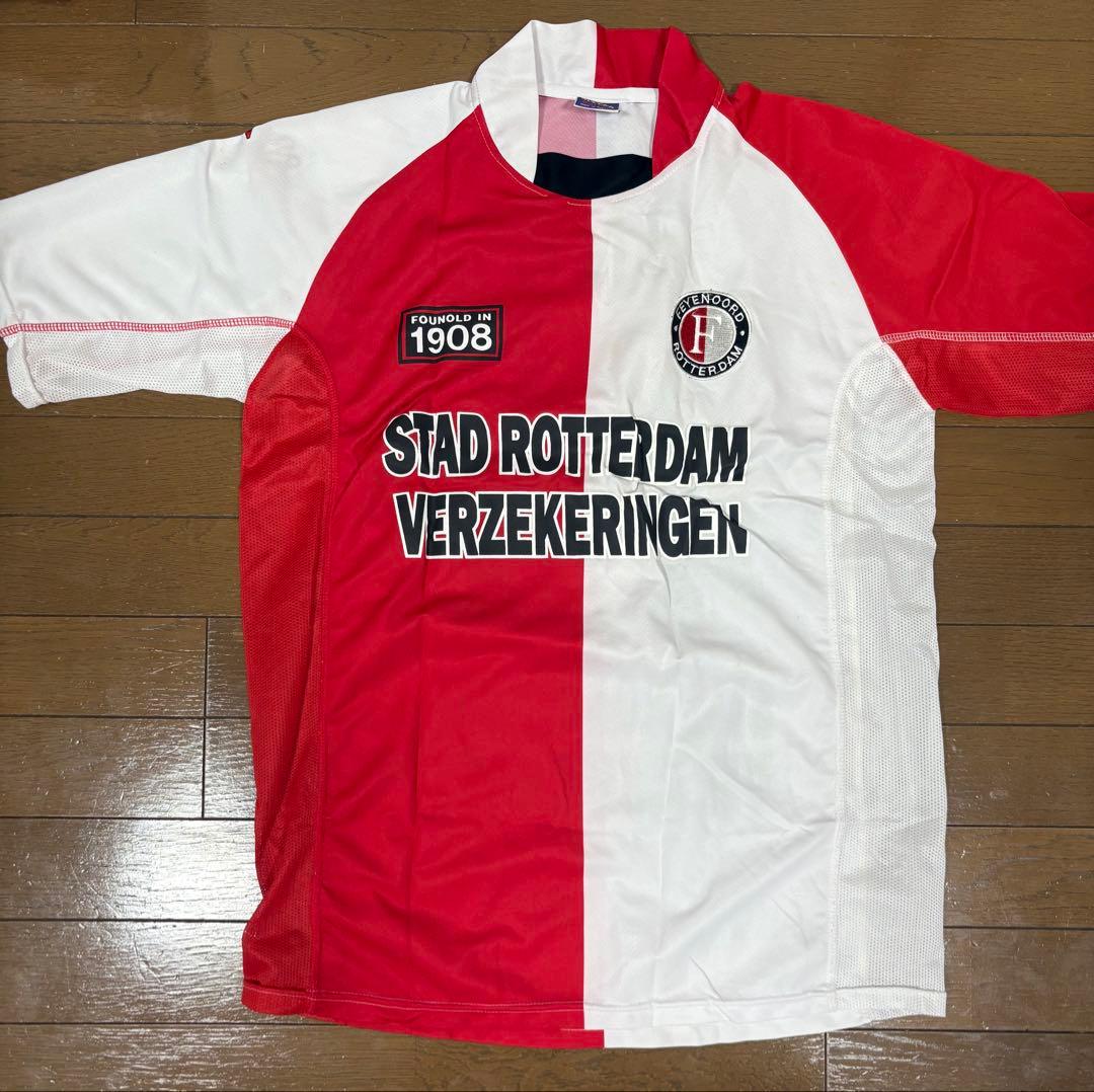 【直筆　小野伸二サイン入り】フェイエノールト　公式ユニフォーム　古着　ビンテージ