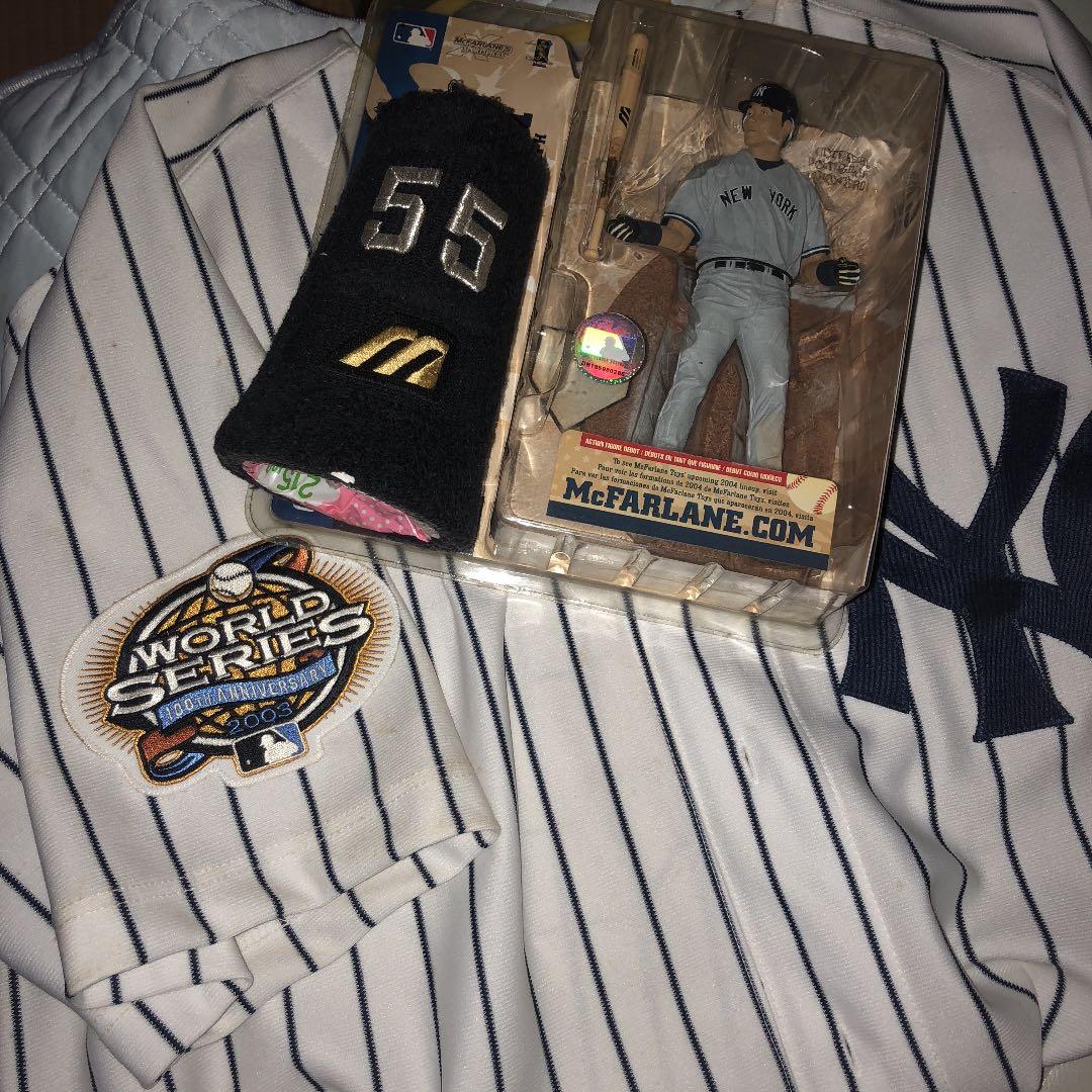 松井秀喜ヤンキース初年度オーセンティックジャージ［WS.ヤンキース100周年P】