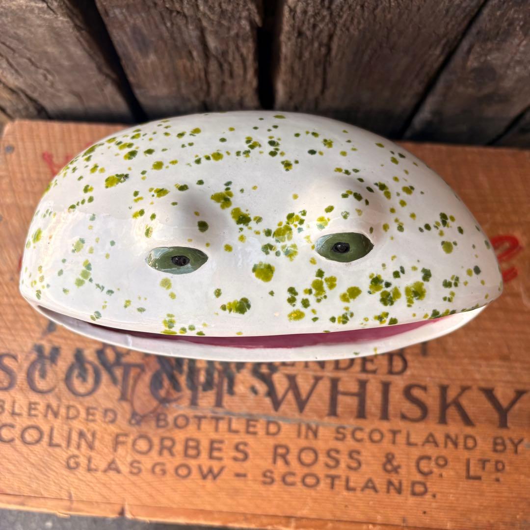 【1970s USA vintage】カエル 置物 キャンディディッシュ