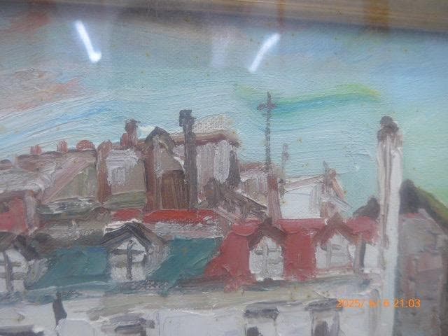 水野一好の10号の油絵「パリ風景」です。