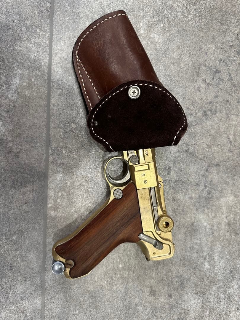 Marushin マルシンルガーP-08 モデルガン ゴールド SMG規格品