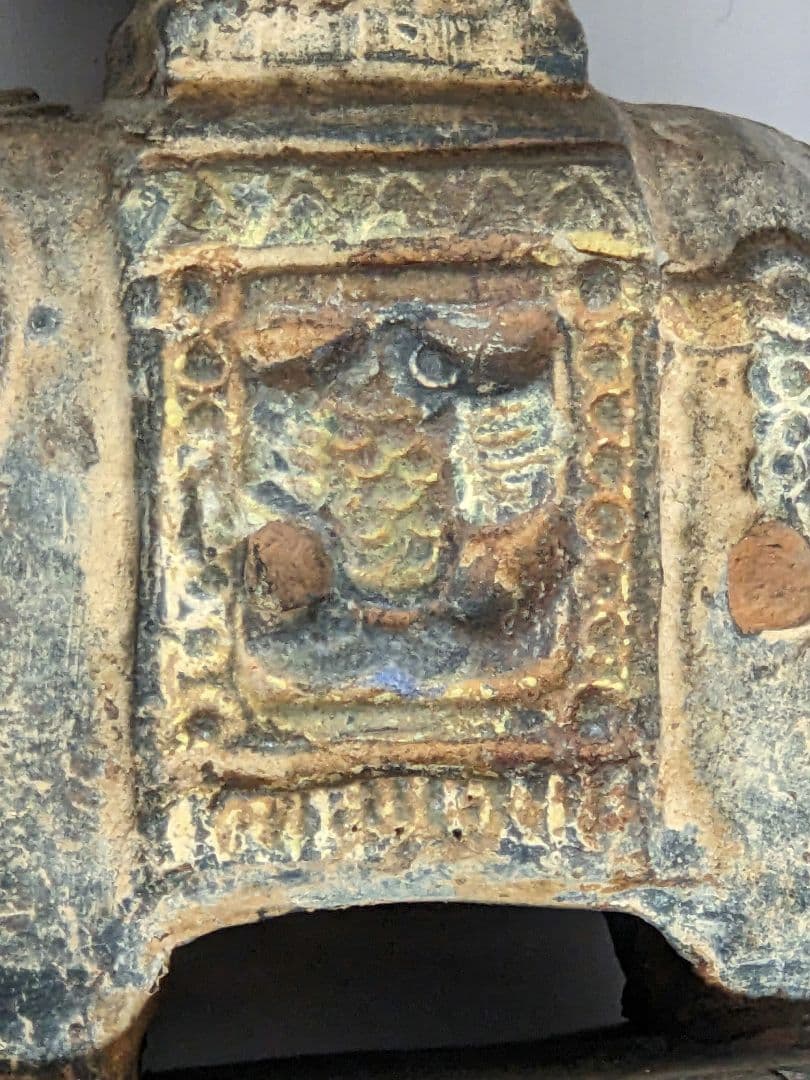 ♦琉球焼 象 副葬品発掘品 琉球王国 幕末〜明治時代 珍物珍品 古美術品骨董品