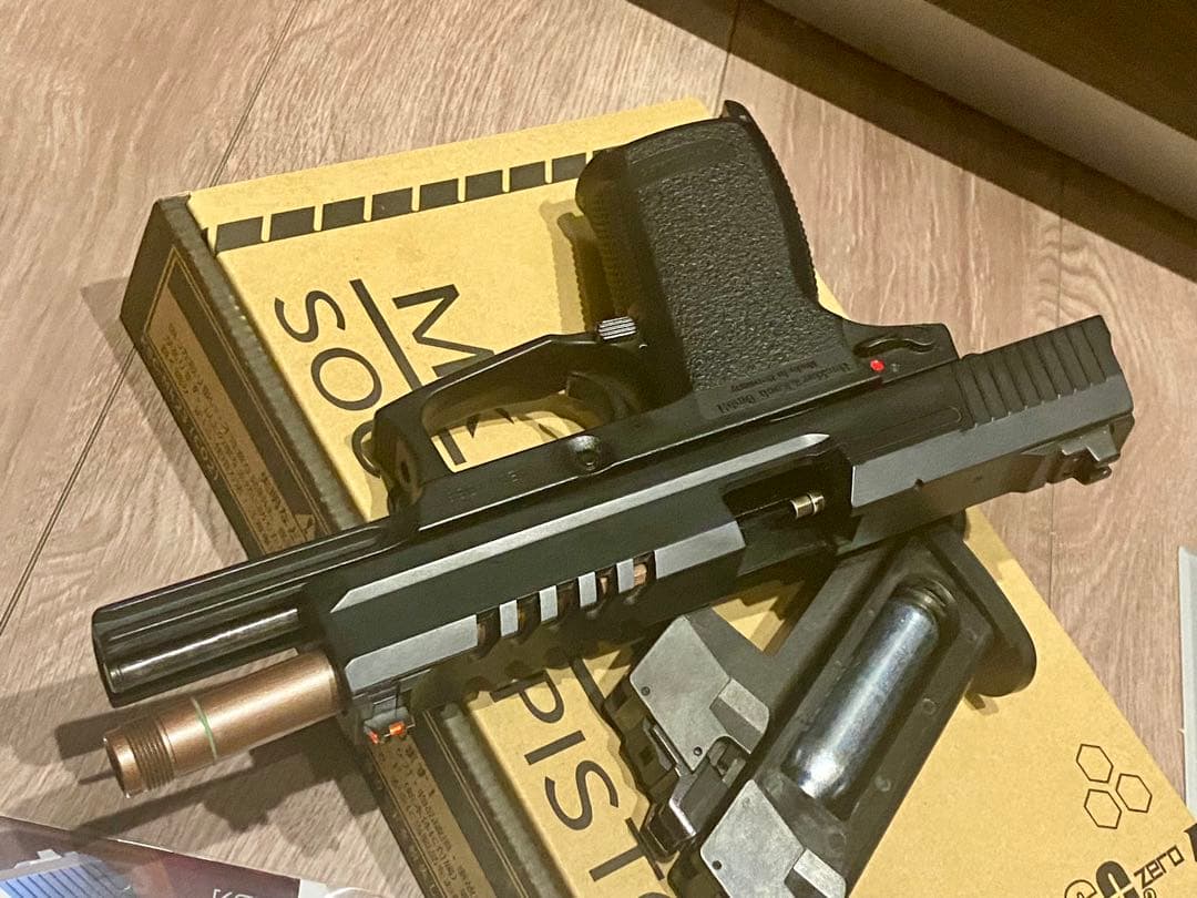 KSC　MK23 ガンポートマスター CO2 ガスブローバック 予備マグ付き