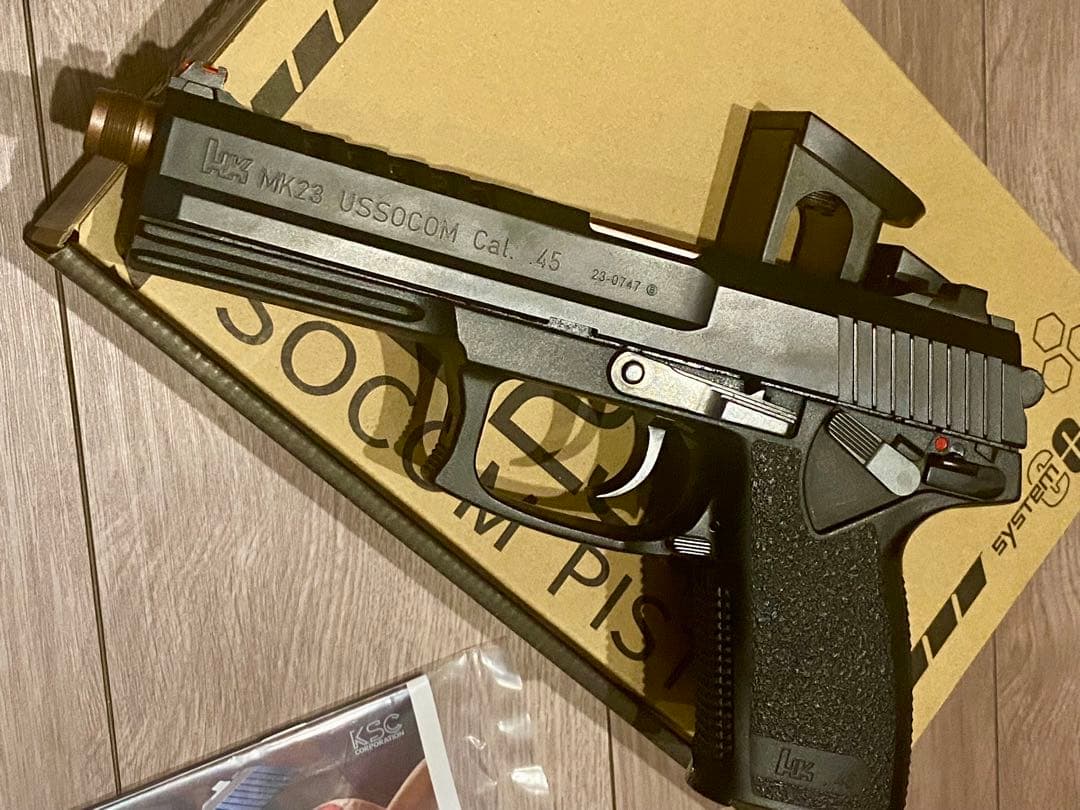 KSC　MK23 ガンポートマスター CO2 ガスブローバック 予備マグ付き