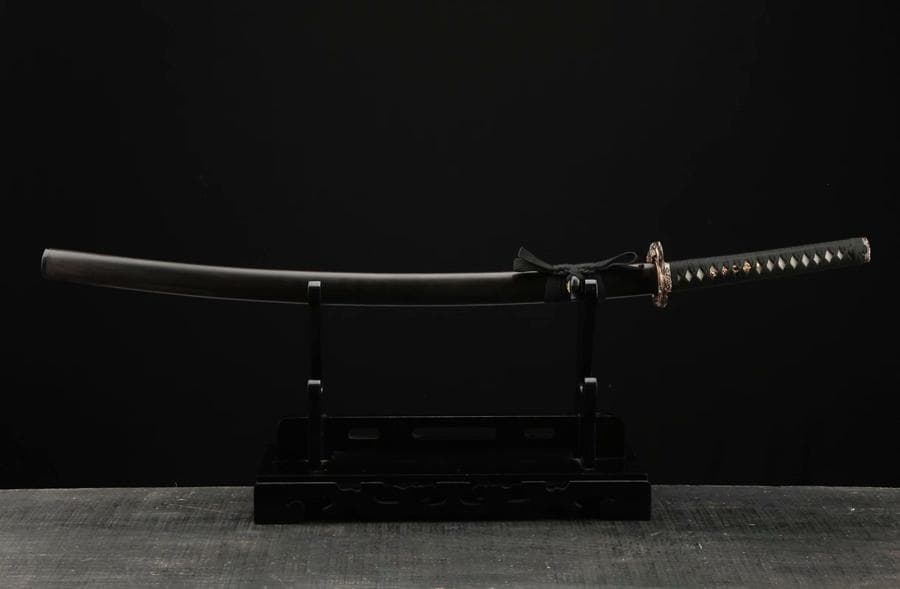 鎏金銀盤竜武士刀 日本刀 模造刀 居合刀 武士道 武蔵 鑑賞用 手鍛造打