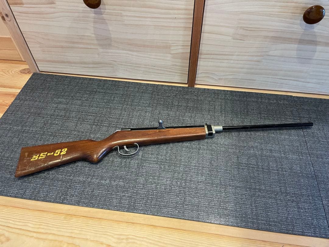 BS-52 木製 つづみ弾式 射的銃 木製 玩具 昭和レトロ ジャンク 縁日