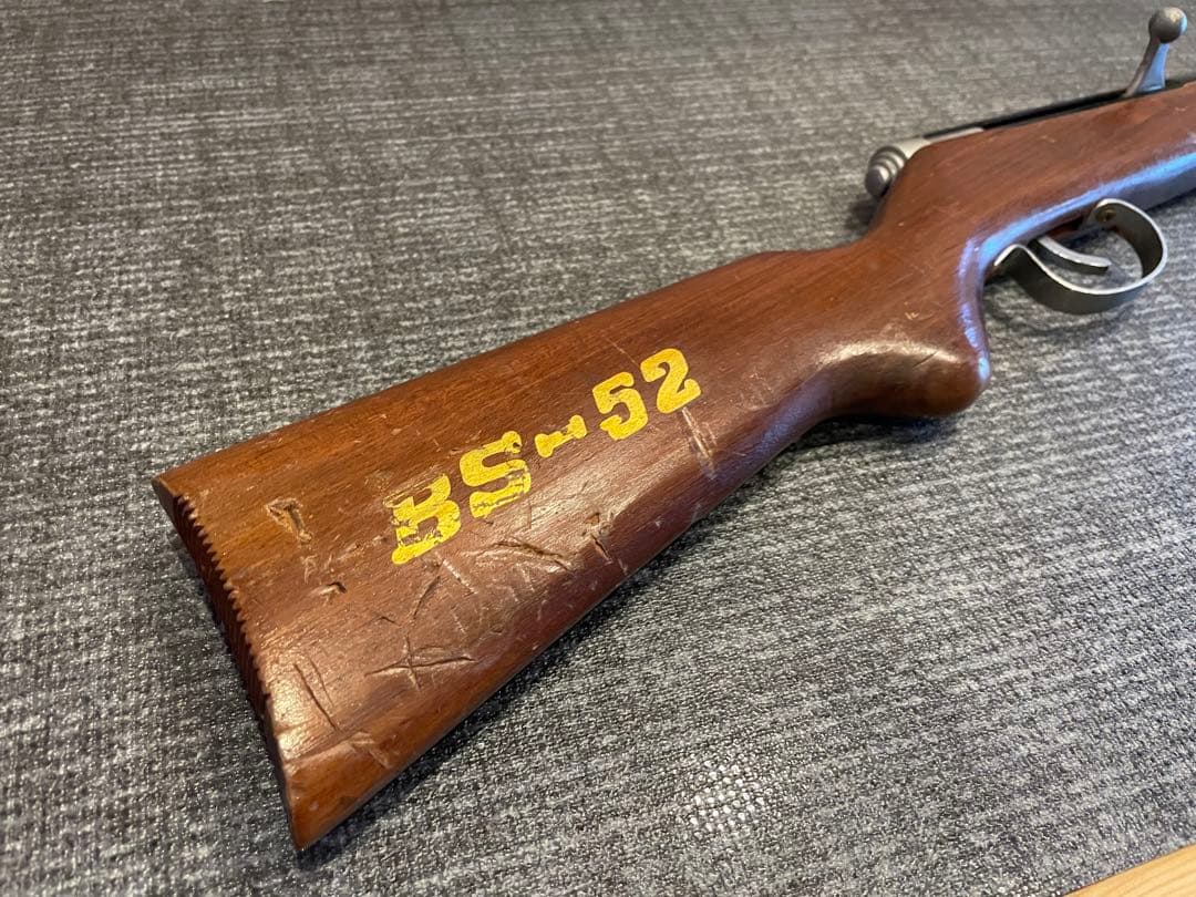 BS-52 木製 つづみ弾式 射的銃 木製 玩具 昭和レトロ ジャンク 縁日