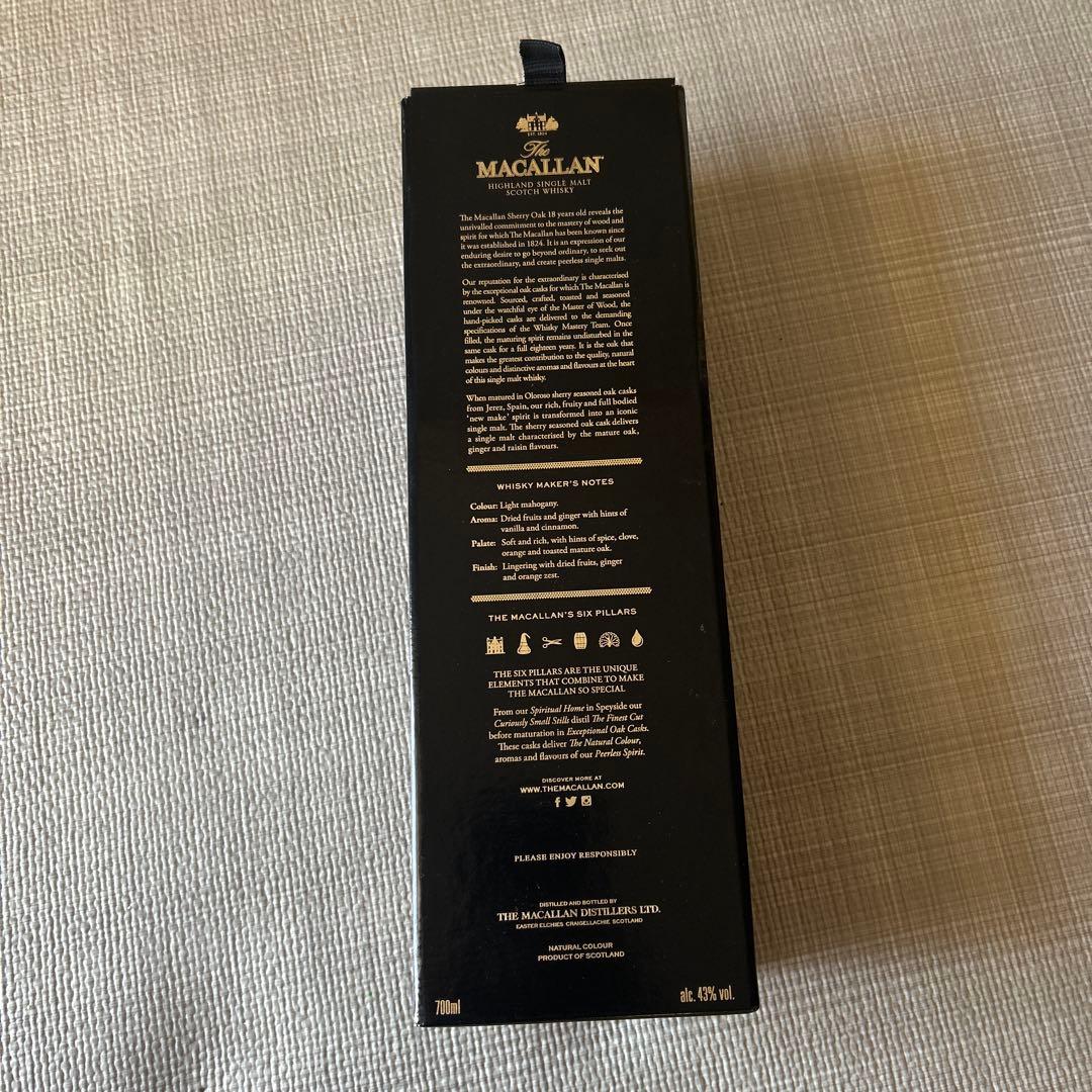 The Macallan 18年 シェリーオークカスク 700ml