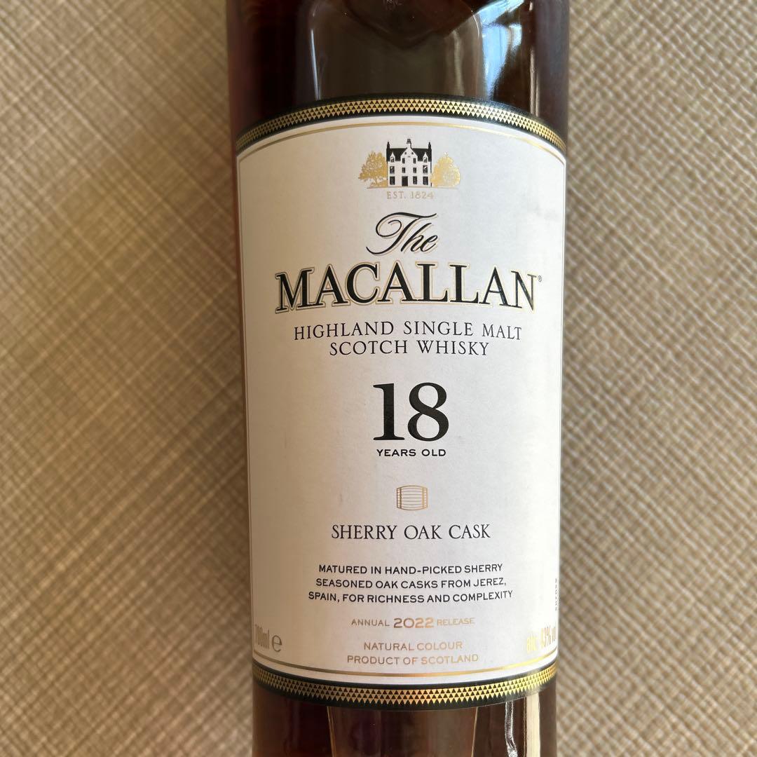 The Macallan 18年 シェリーオークカスク 700ml