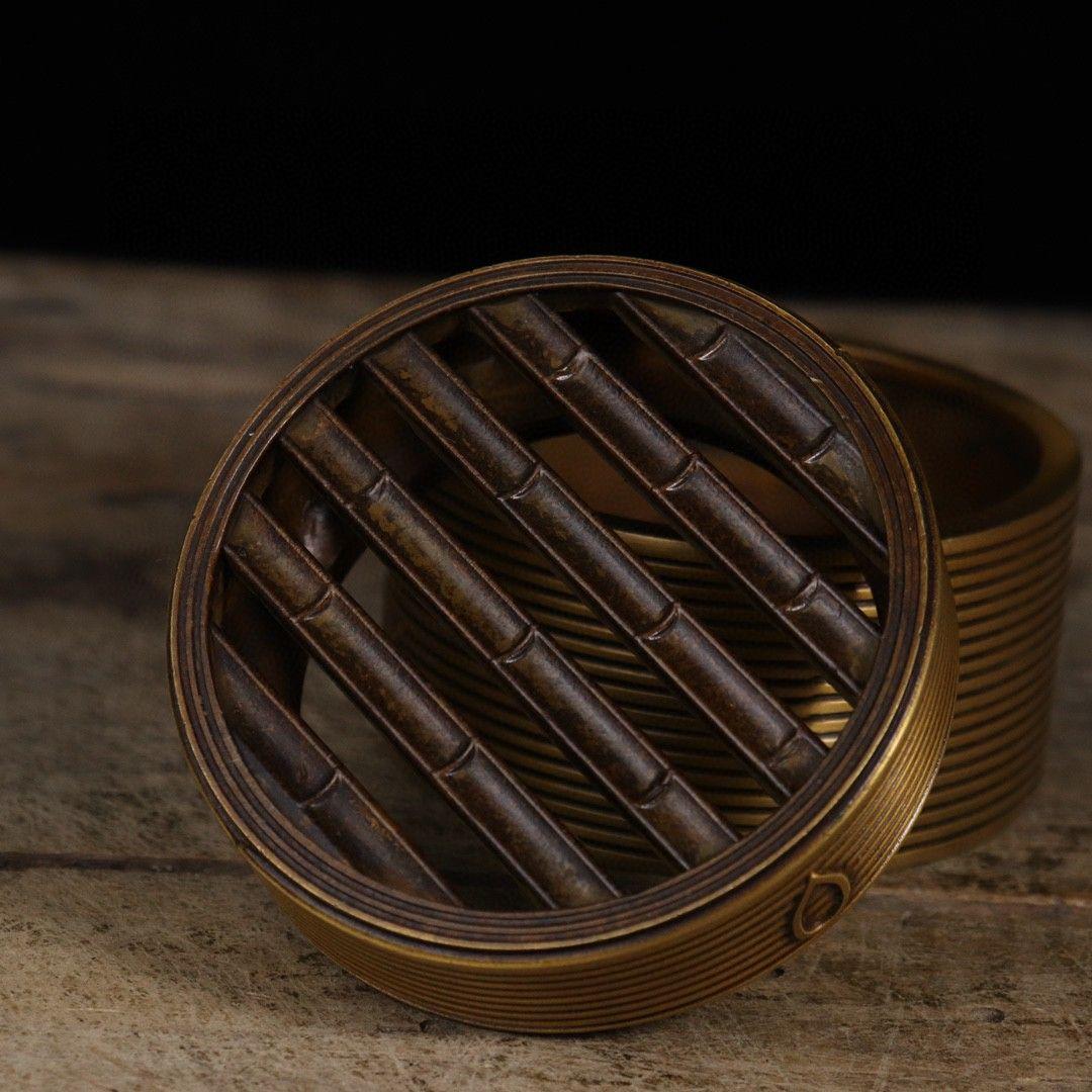 蘇工 銅器 香炉 蒸籠薫香炉 茶道具 香道具 工芸品 美術品 置物