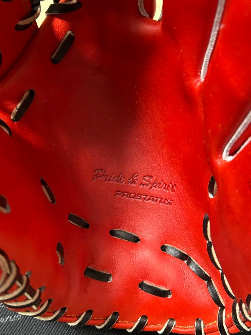 ZETT プロステイタス 軟式グローブ ディープオレンジ