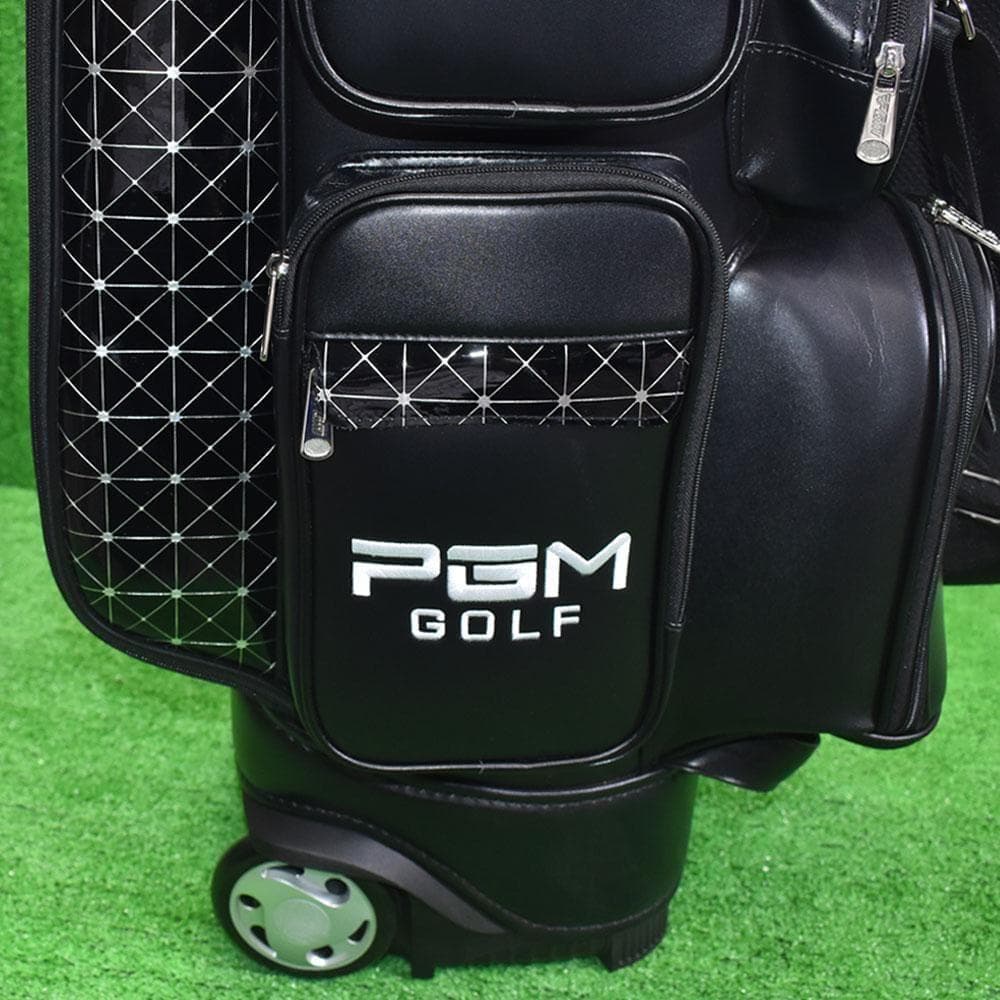PGM GOLF/ゴルフ キャリー付 キャディバッグ【ブラック】展示品！