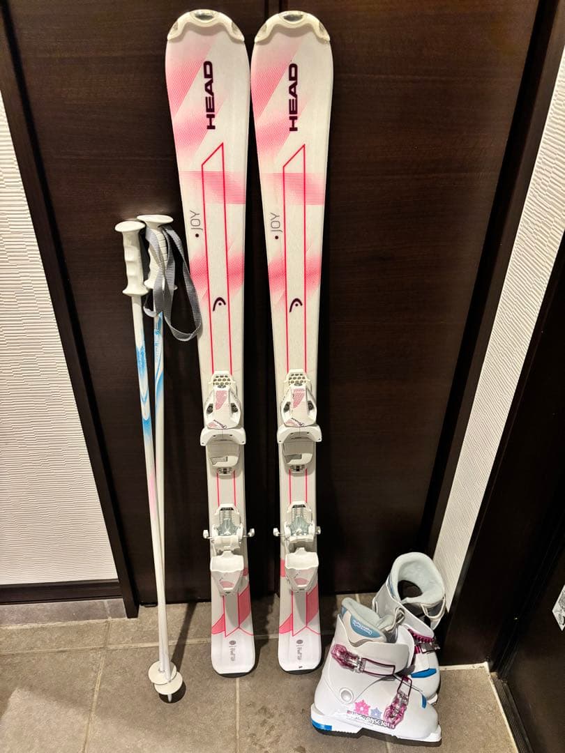 【HEAD】スキー板【127cm 】【ポール100㎝】【ブーツ23㎝】【美品】