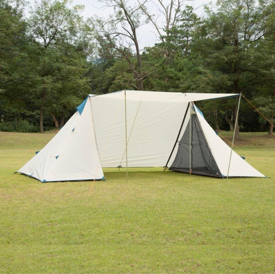 バンドックのツーポールテント　bdk-02 サンドベージュ