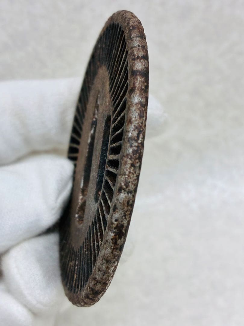 Z04）当時物 刀装具 早乙女 阿弥陀透かし鍔