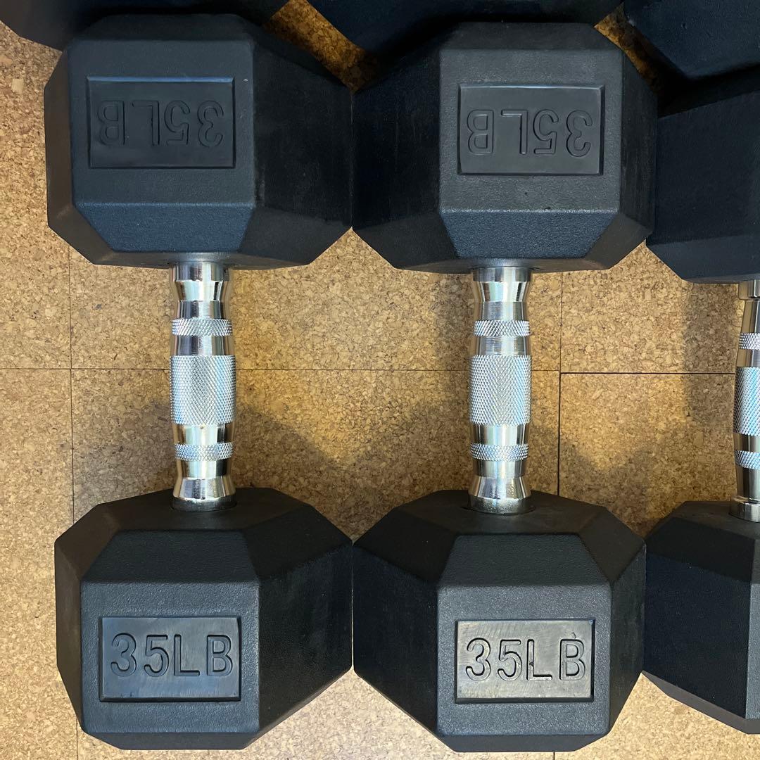 ヘックスダンベル ヘキサゴンダンベル ラバーコーティング セット