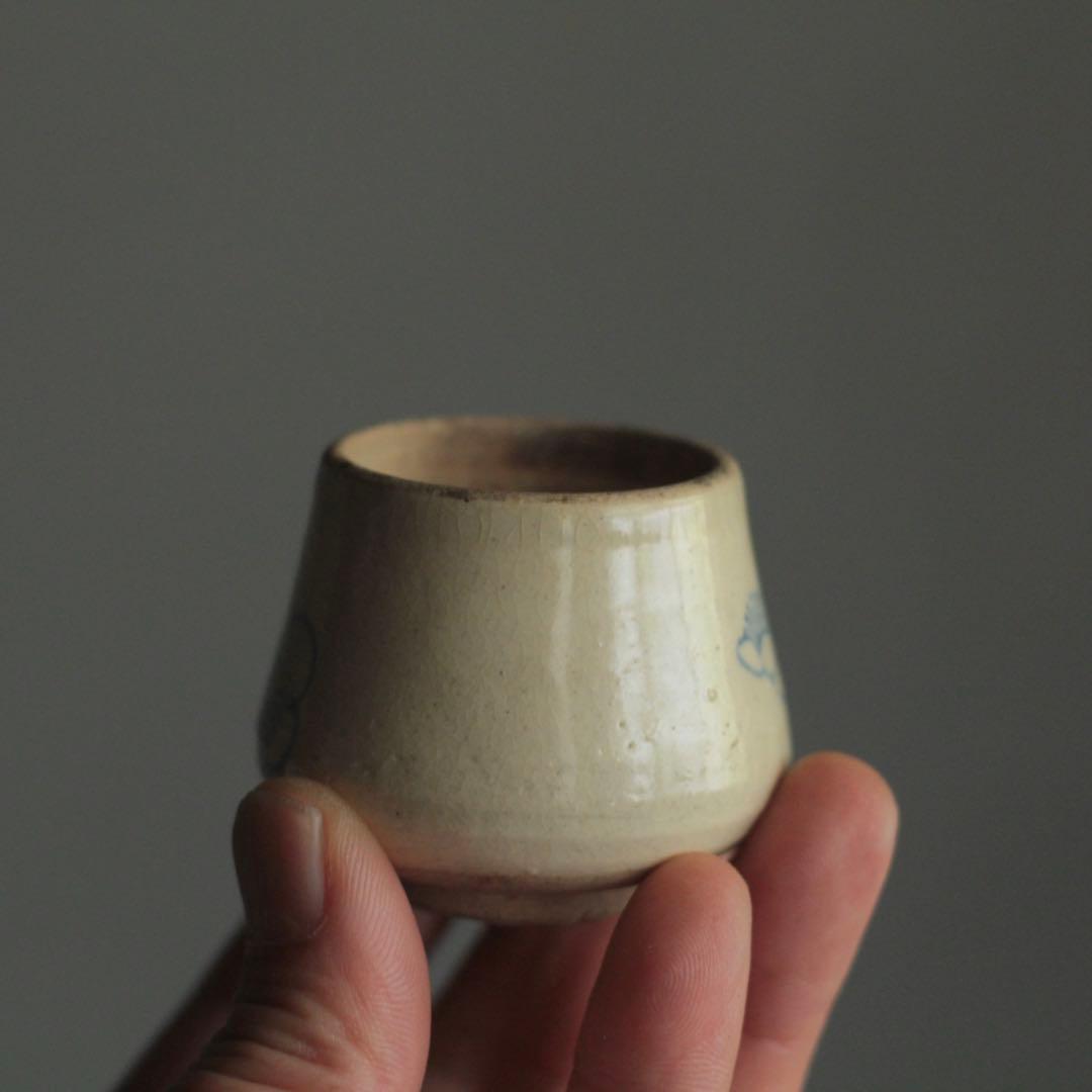 塩笥形 盃 ぐい呑み ちょこ 古美術 アンティーク 酒器 古道具 塩笥