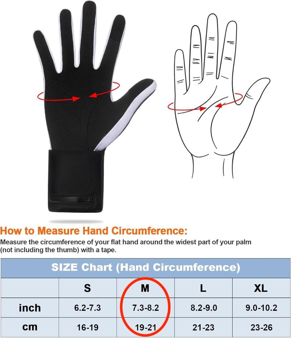 新品⭐️電熱インナーグローブ タッチパネル ヒーター内蔵手袋 充電式3段階調節
