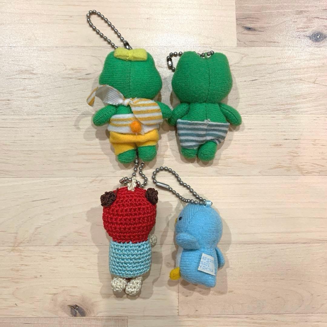 マザーグースの森　かえる　ペンギン　パグ　マスコット　キーホルダー　編みぐるみ