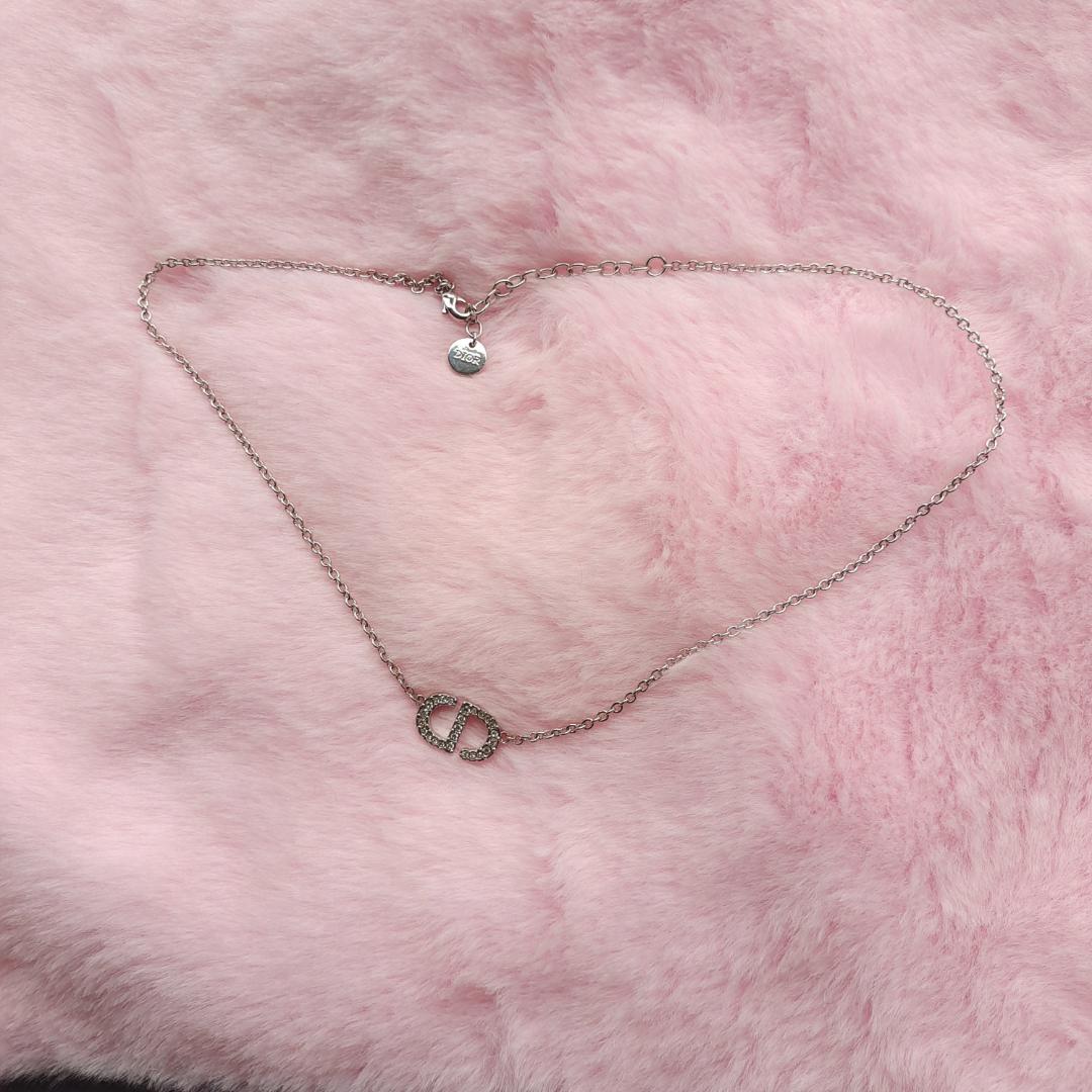 Dior CD ネックレス シルバー チェーン 美品