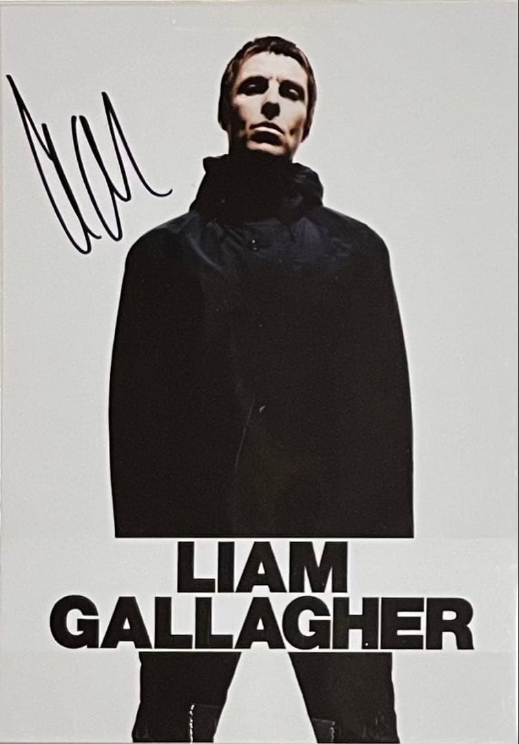 Liam Gallagher signed photograph オフィシャル