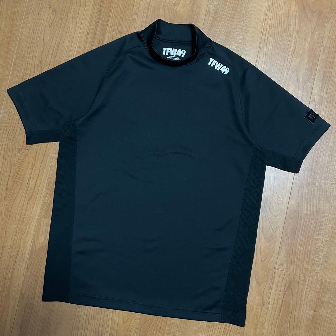 TFW49 モックネック　Tシャツ ブラック　L junhashimoto
