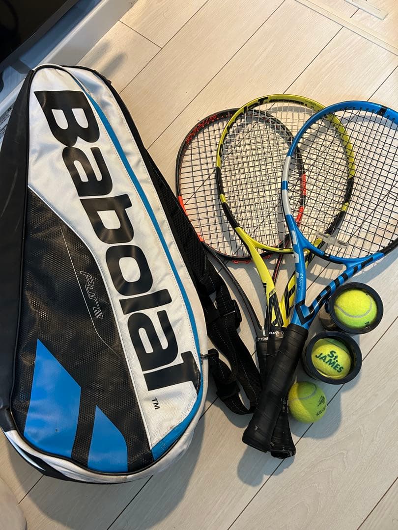 Babolat テニスラケット　 3本セット　ピュアドライブ　アエロ　ストライク