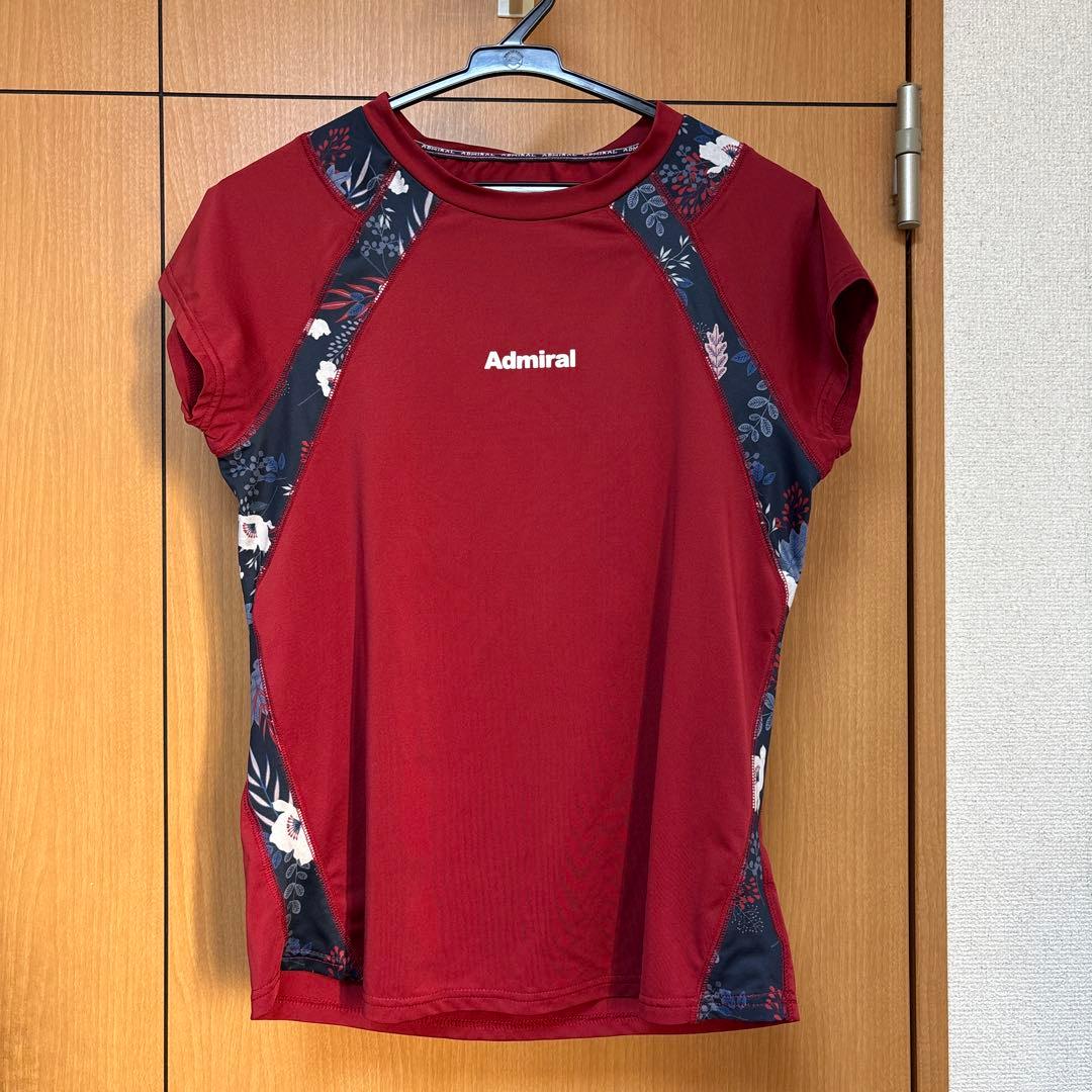 Admiral テニスウェア セットアップ／フラワー柄・赤